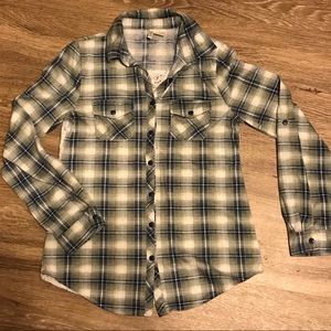 Lacey Plaid Button Up